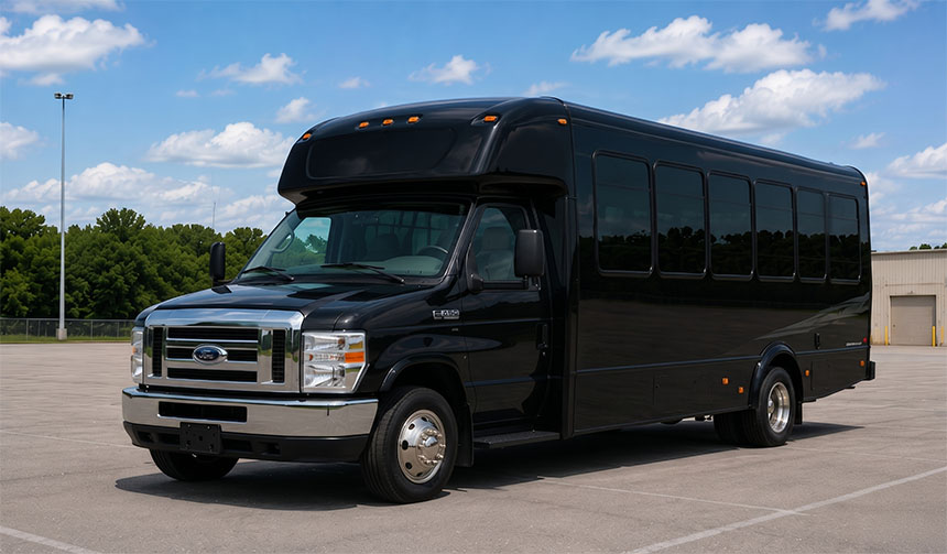 20-passenger minibus for charter in Champaign, IL