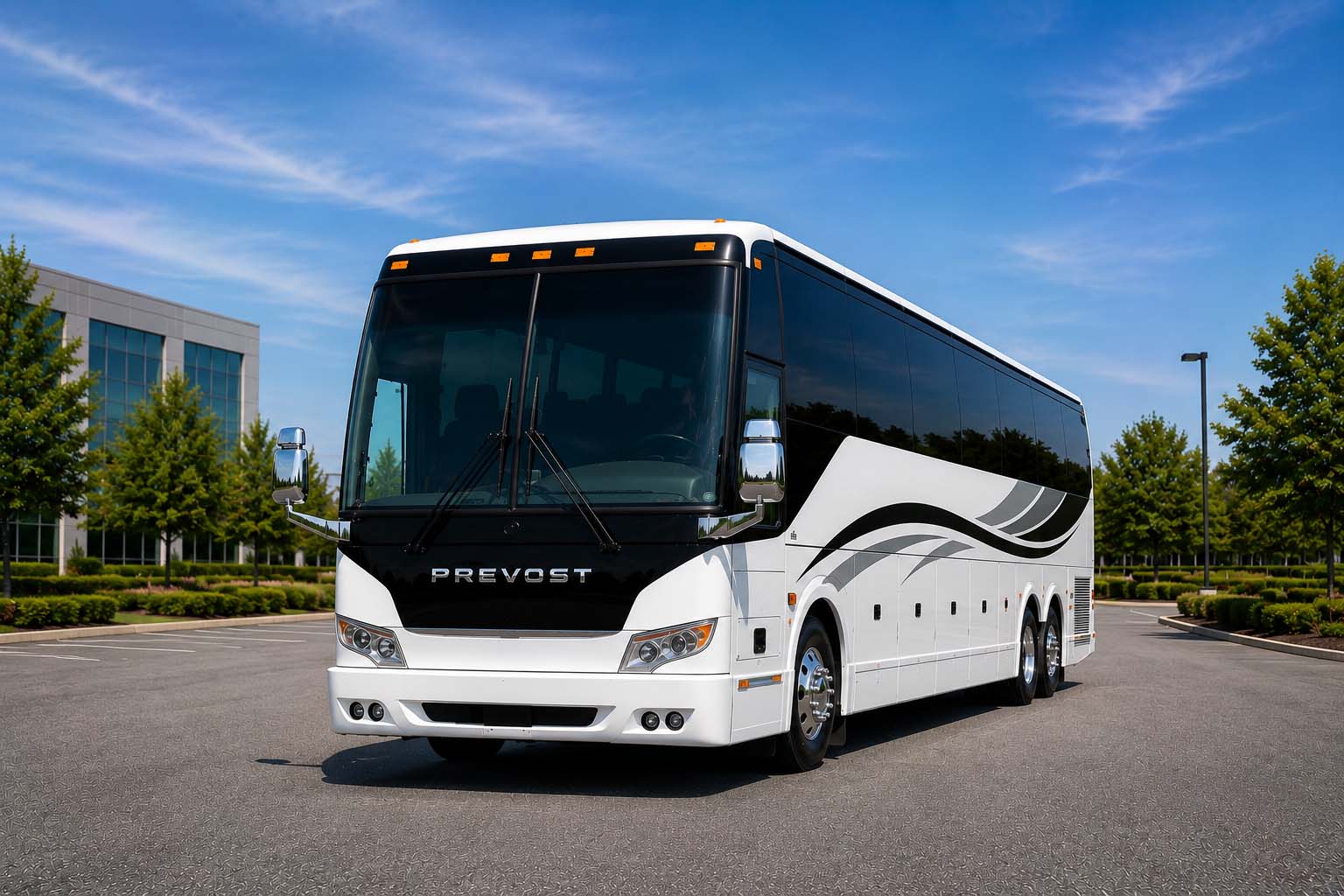 Charter bus rental in Champaign, IL